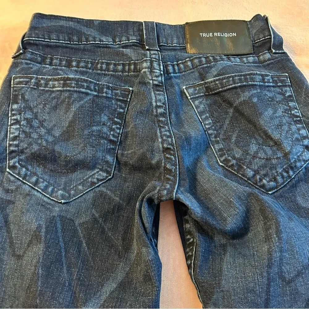 True Religion Geno blue jeans with celestial design size 30 casual streetwear